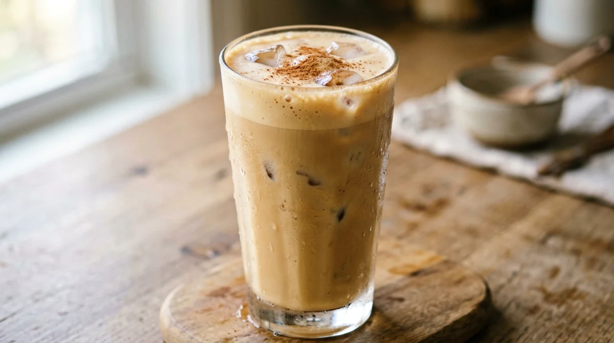 Frappè al caffè con banana e skyr
