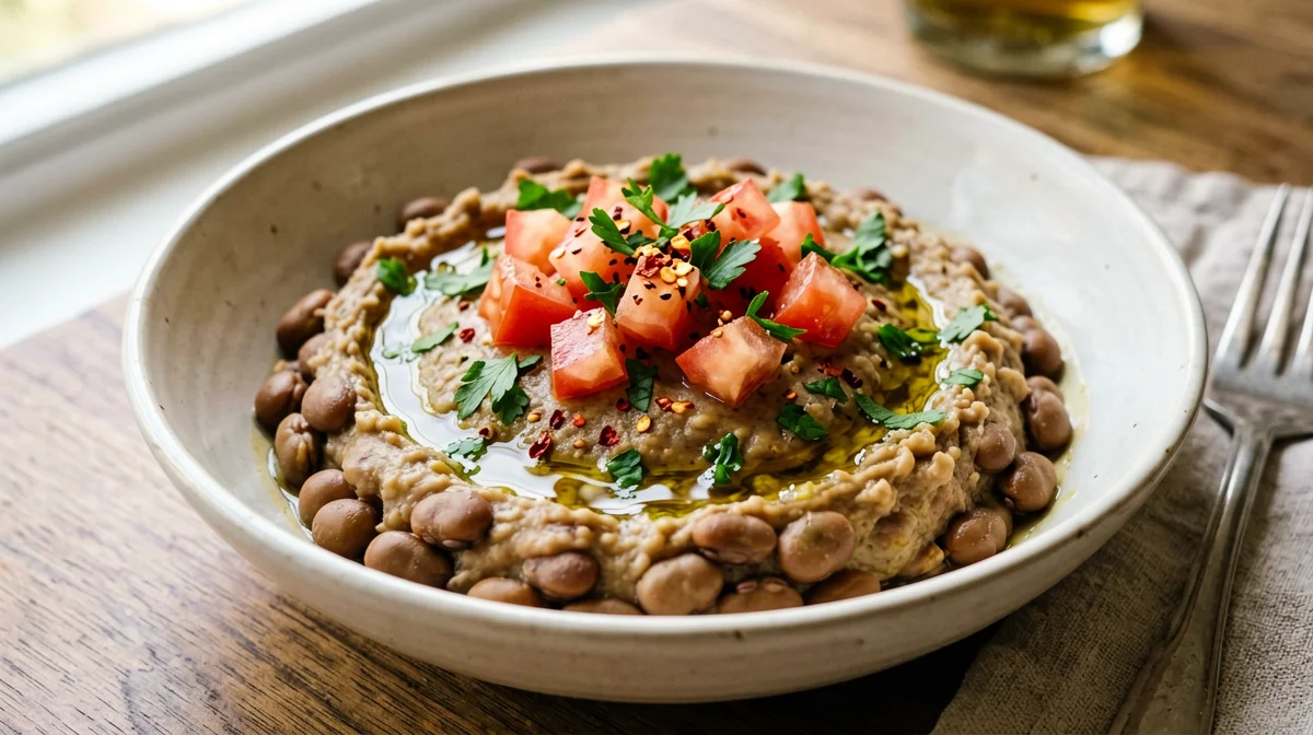 Ful medames piccante con fave, aglio e limone