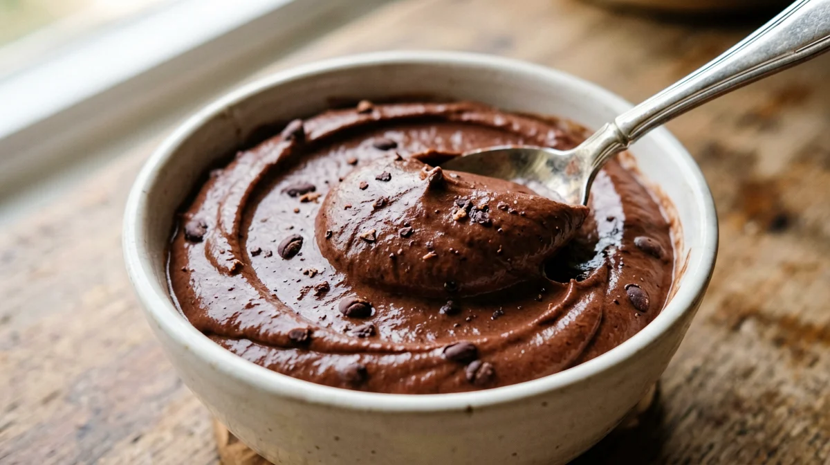 Azuki cocoa cream with fresh ginger