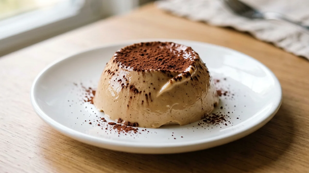 Panna cotta vegana di lupini al caffè