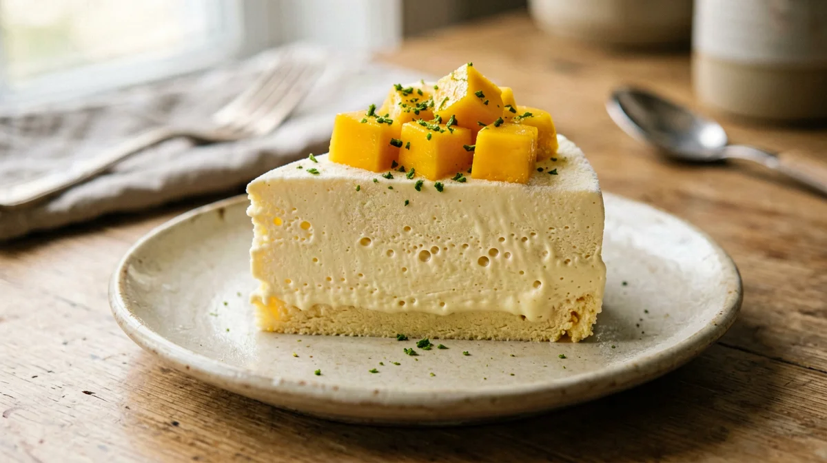 Semifreddo proteico di skyr al mango e lime