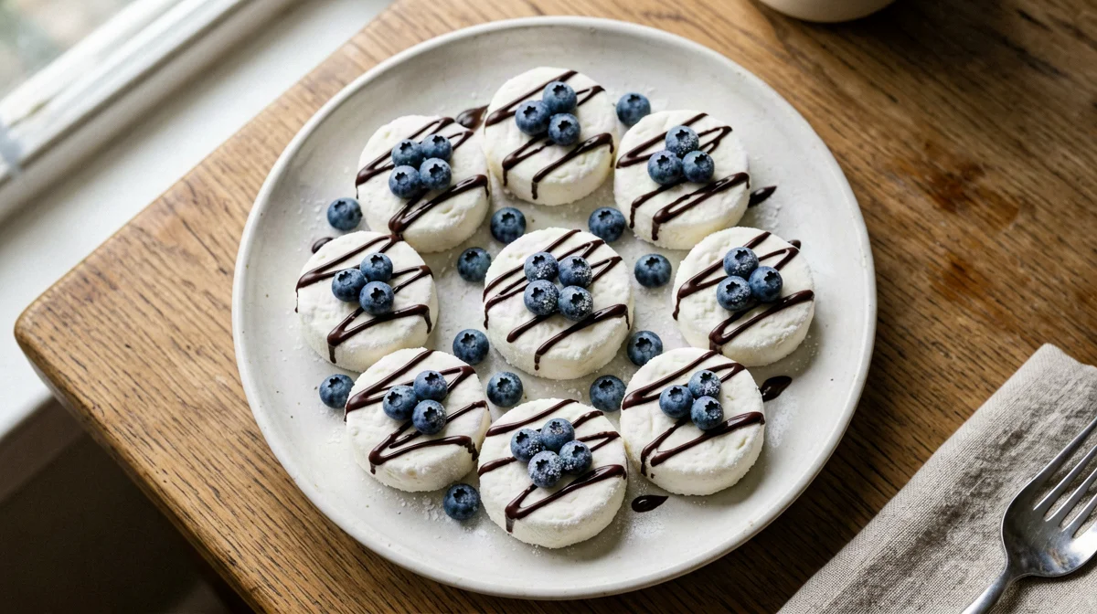 Bocconcini gelati di yogurt greco ai mirtilli