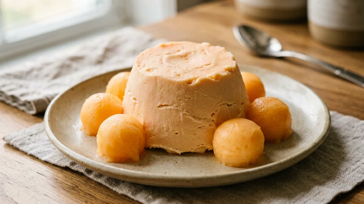 Bavarese di soia al melone