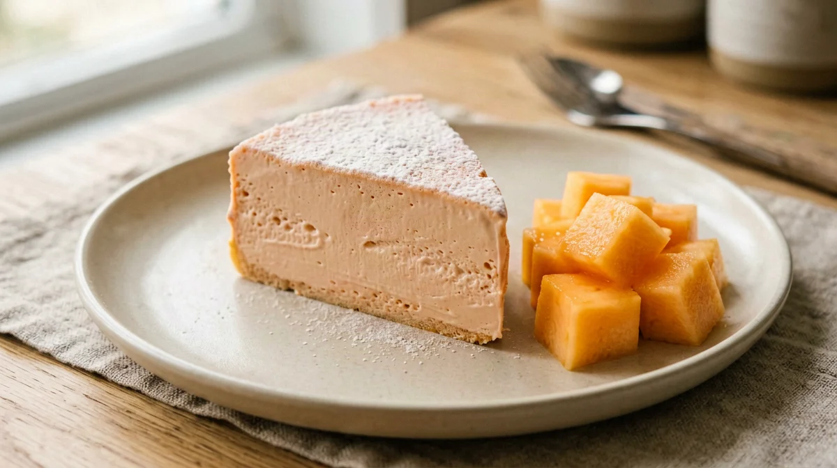 Semifreddo di quark al melone e menta