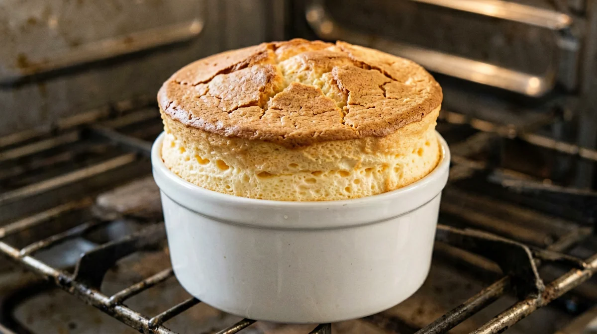 Orange egg white soufflé