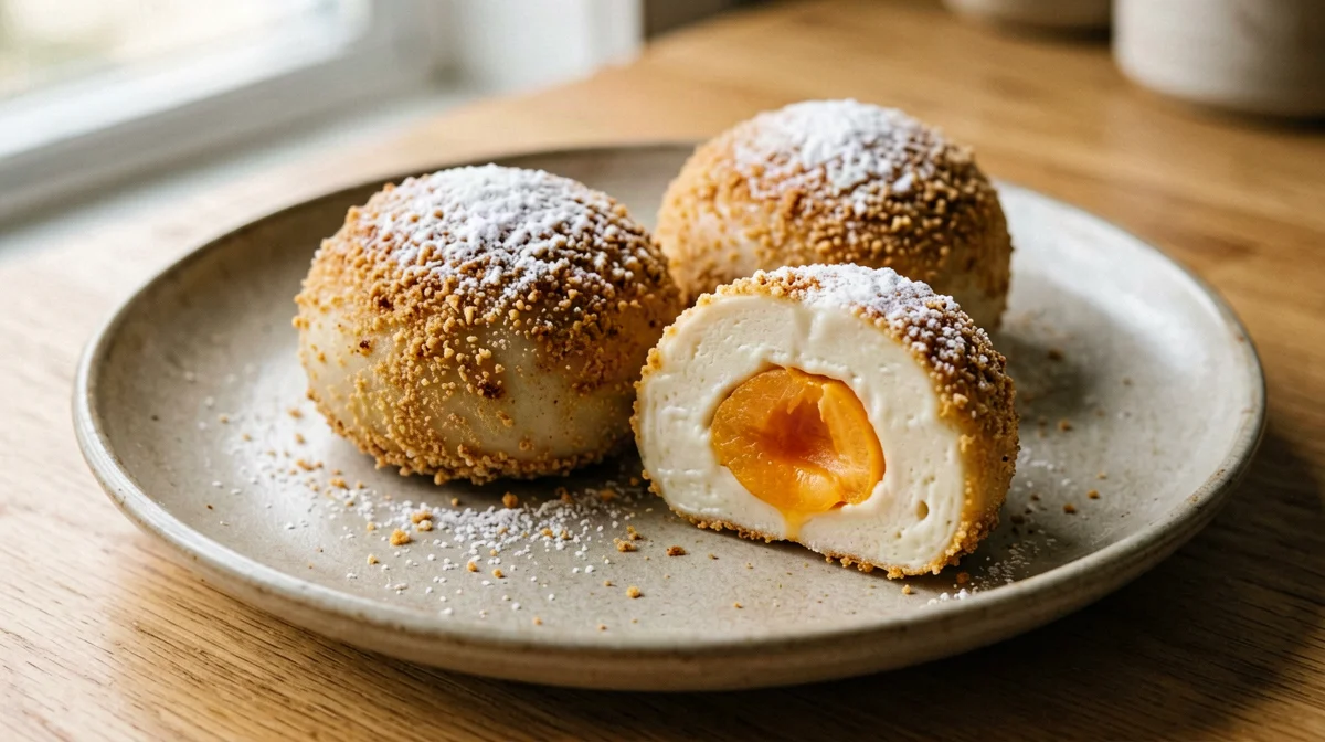 Canederli dolci di quark con albicocche