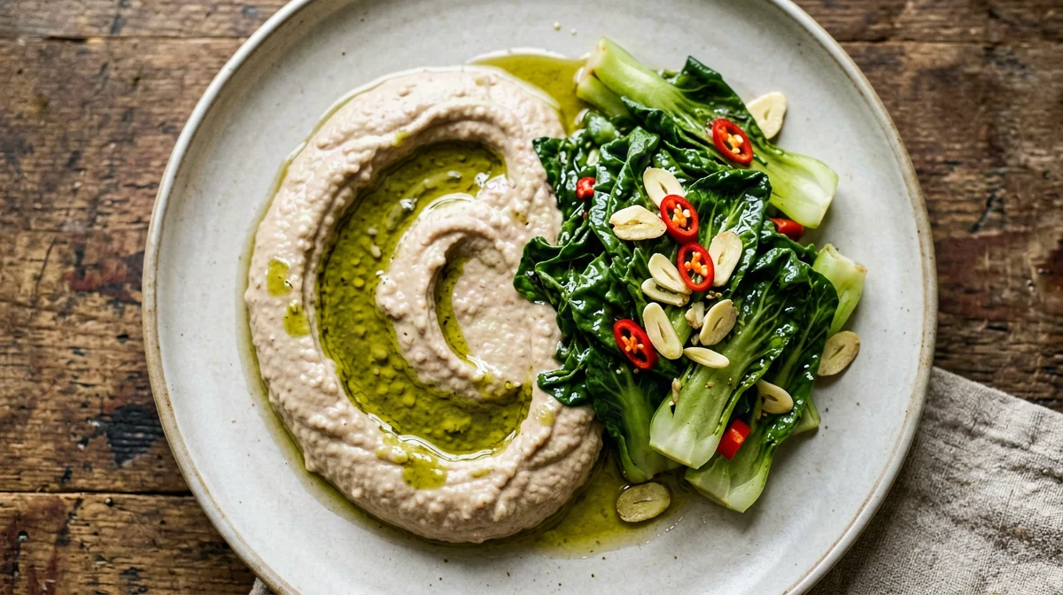 Apulian fava bean purée with chicory