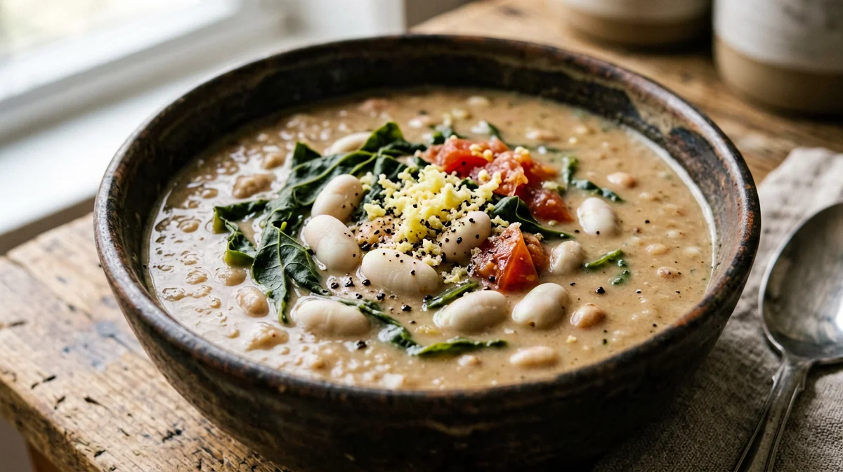 Tuscan cannellini and cavolo nero soup