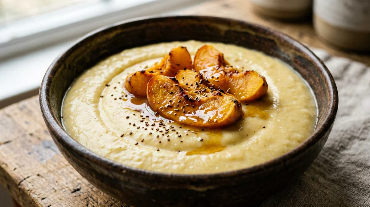 Crema di miglio proteica con albicocche e cardamomo