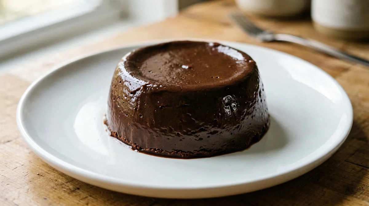 Cocoa protein pudding with agar and pea milk