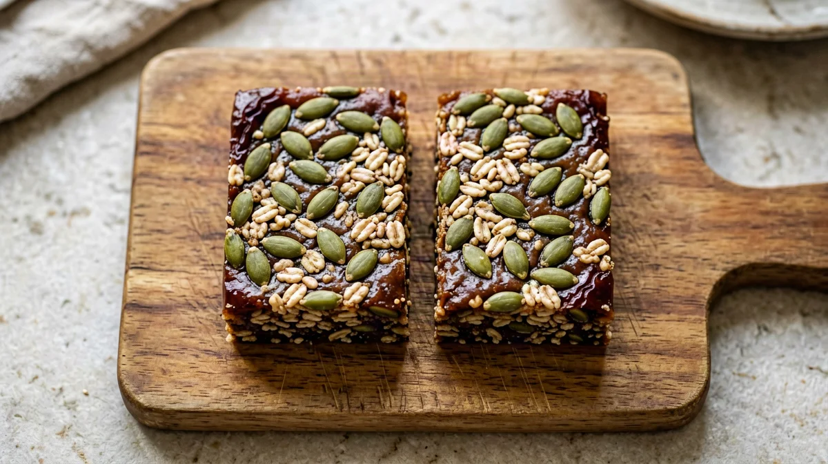 Pumpkin seed and date protein bars